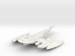 Cardassian Brinok Class  Battleship in White Natural Versatile Plastic