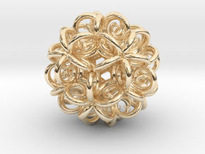 Spiral Fractal Clew in 14K Yellow Gold: Extra Small