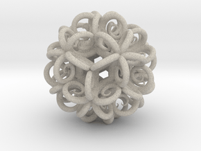 Spiral Fractal Clew in Natural Sandstone: Extra Small