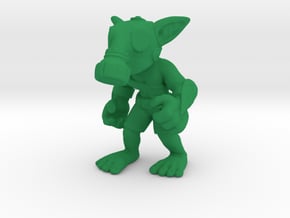 Gas Mask Goblin Miscreant in Green Processed Versatile Plastic