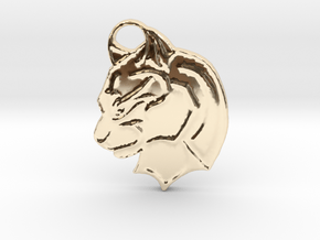 Panther in 14k Gold Plated Brass: Medium
