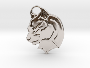 Panther in Rhodium Plated Brass: Medium