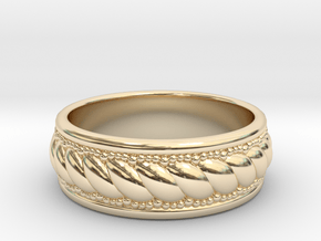 Fellah Ring in 14k Gold Plated Brass