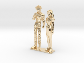 1/24 Racing Driver and Team Owner Conversing in 14k Gold Plated Brass