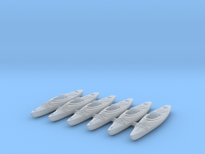Kayak 01. TT Scale (1:120) in Smooth Fine Detail Plastic