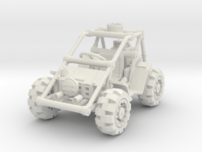 1/72 SciFi buggy model in White Natural Versatile Plastic
