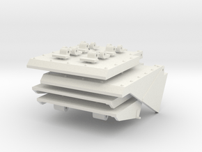 1/16 HL Pz IV Mud Flaps (Early) in White Natural Versatile Plastic