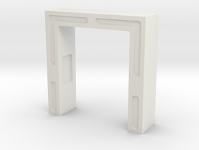 Main Mission Entry Arch (Space: 1999), 1/30 in White Natural Versatile Plastic