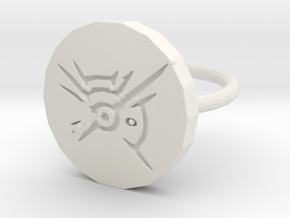 Dishonored Ring in White Natural Versatile Plastic
