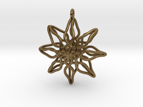 Change Flower Pendant in Polished Bronze