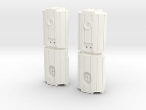 Docking Bay: Dual Barrel Things, 1:43 in White Processed Versatile Plastic