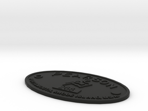 Pearson Badge 268 in Black Natural Versatile Plastic