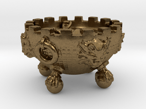 Witch Cauldron 28mm rpg PROP  in Natural Bronze