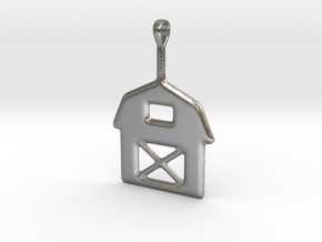 Barn Pendant in Natural Silver