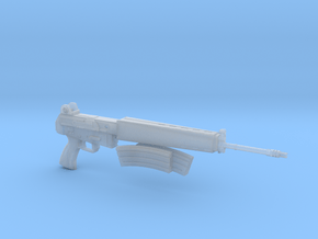 AR-18 with removeable double clip 1:4 scale in Smooth Fine Detail Plastic