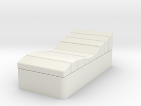 Single Contour Bed, Quarters  (Space: 1999), 1/30 in White Natural Versatile Plastic
