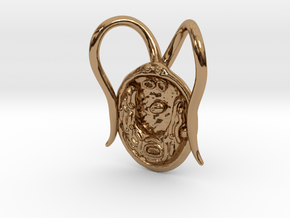 Chlamydomonas Pendant - Science Jewelry in Polished Brass