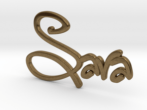 Names: Sara (customizable) in Natural Bronze