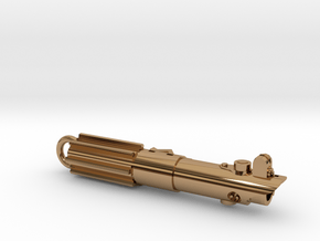 Graflex keychain - version 03 in Polished Brass