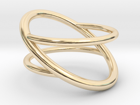 Ring The Asymmetry / size  7US ( 17,7 mm) in 14K Yellow Gold