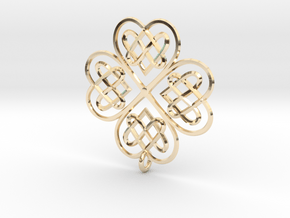 Clover Pendant in 14K Yellow Gold