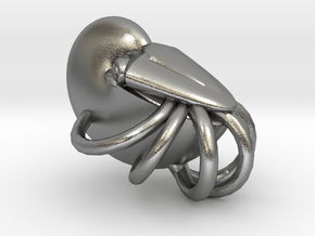 Nautilus Pendant Small in Natural Silver