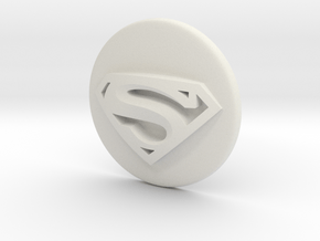 SMALL SUPERMAN ORNAMENT in White Natural Versatile Plastic