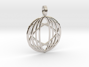 RIPPLES OF LIFE in Rhodium Plated Brass