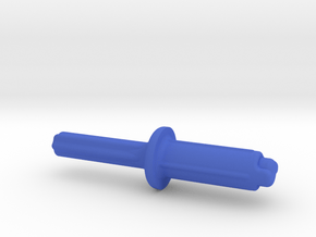 Rod for Straw Spinning Top in Blue Processed Versatile Plastic