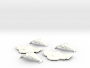 5k Romulan Cruiser Section in White Processed Versatile Plastic