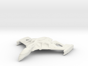 Romulan WarBird  Valtor Class B BattleCruiser in White Natural Versatile Plastic