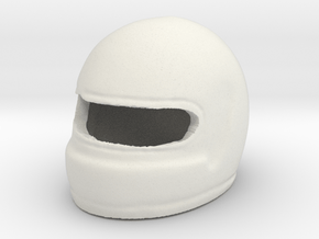 1/12 Helmet in White Natural Versatile Plastic
