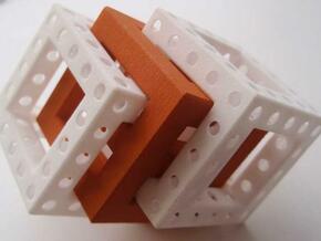 Little Maze N-Cube in White Natural Versatile Plastic