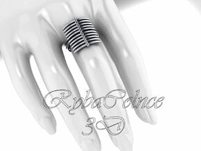 Ring The Ronin size 6US (16.5mm) in Polished Silver