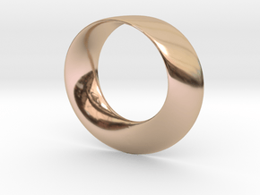 Mobius Strip Pendant in 14k Rose Gold