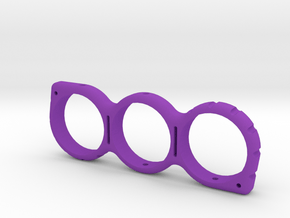 Shaped Fidget Spinner 2 in Purple Processed Versatile Plastic