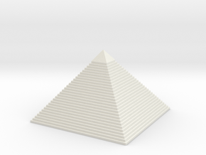 The Pyramid Of Cheops in White Natural Versatile Plastic