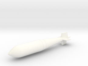 "Tallboy" Bomb in White Processed Versatile Plastic: 1:48 - O