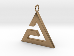 Aard Pendant in Natural Brass