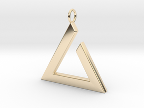 Igni Pendant in 14k Gold Plated Brass
