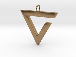 Axii Pendant in Natural Brass