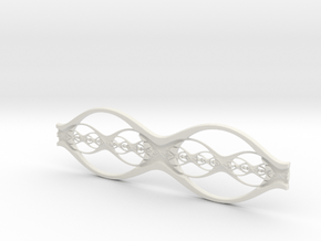 Eyeglass Frame - Stainless Steel in White Natural Versatile Plastic: Large