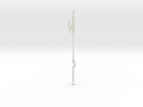 "BotW" Guardian Spear+ in White Natural Versatile Plastic: 1:12