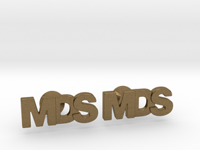 Monogram Cufflinks MDS in Natural Bronze