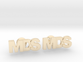 Monogram Cufflinks MDS in 14k Gold Plated Brass