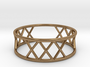 XXX Ring Size-11 in Natural Brass