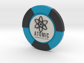 Atomic Wrangler Poker Chip in Full Color Sandstone