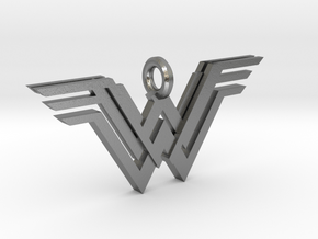 Wonder Woman Keychain in Natural Silver