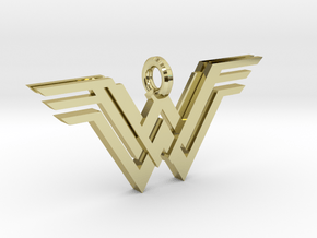 Wonder Woman Keychain in 18k Gold Plated Brass