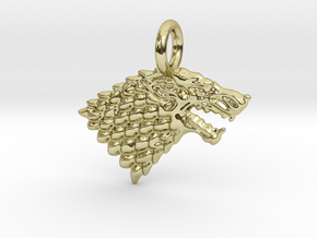 Stark Sigil Keychain in 18k Gold Plated Brass